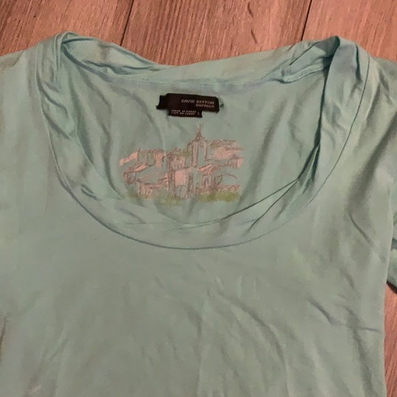 Light Blue David Bitton Buffalo Long Sleeve Shirt - Picture 3 of 5